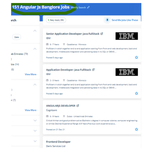 Angular JS internship jobs in Seletar