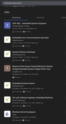 Embedded Systems internship jobs in Jurong East