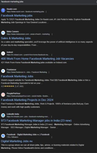 Facebook Marketing internship jobs in Butik Batok