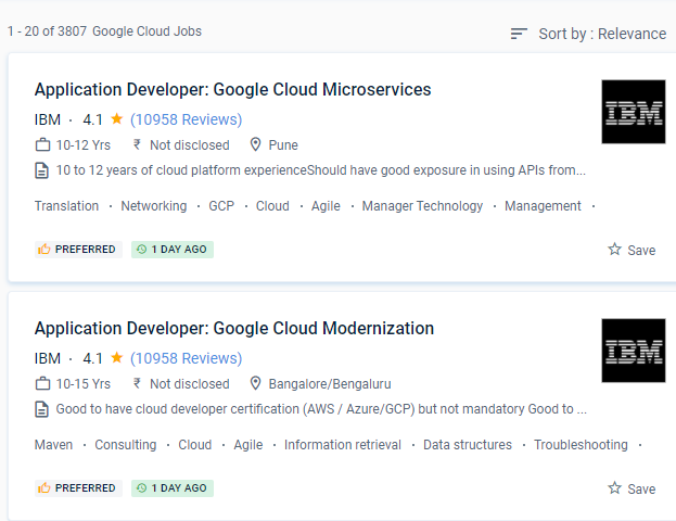 Google Cloud Platform internship jobs in Seletar