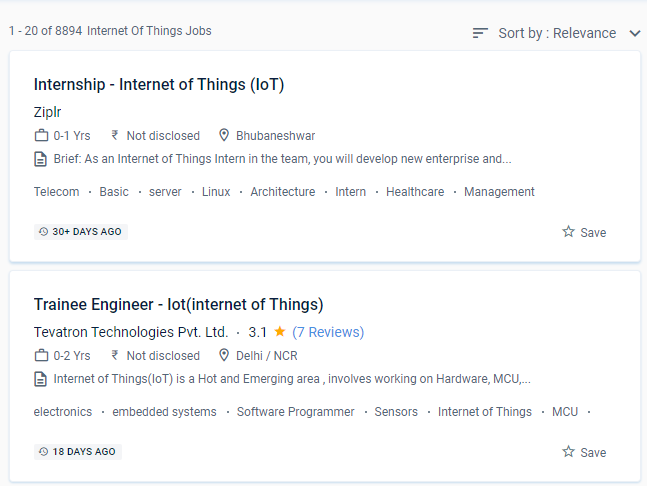 IoT (Internet of Things) internship jobs in Singapore
