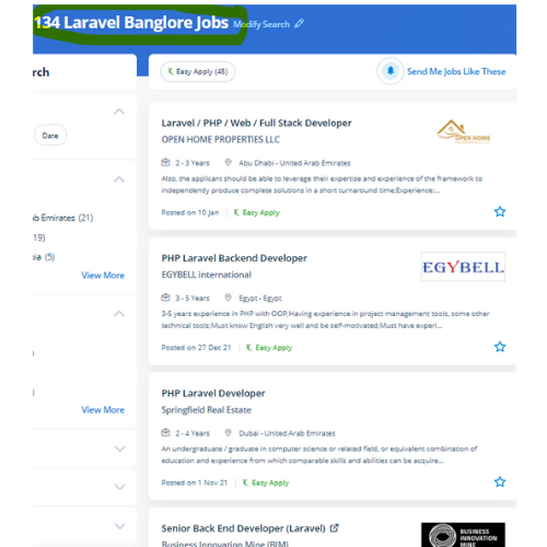 Laravel internship jobs in Loyang