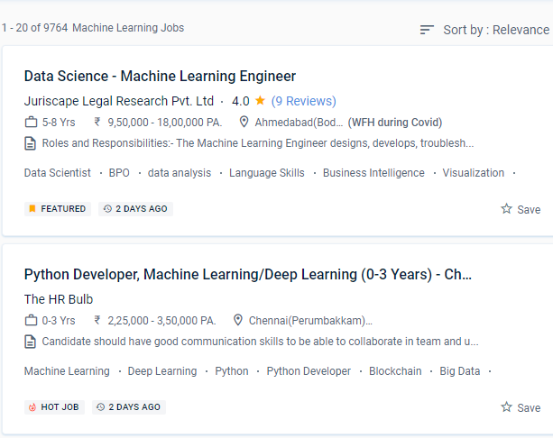 Machine Learning internship jobs in Seletar