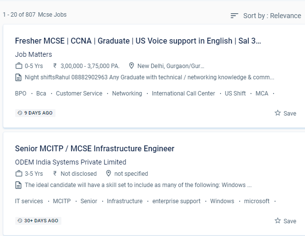 MCSE internship jobs in Tampines