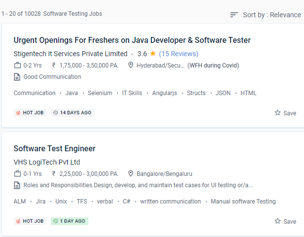 Software Testing internship jobs in Seletar