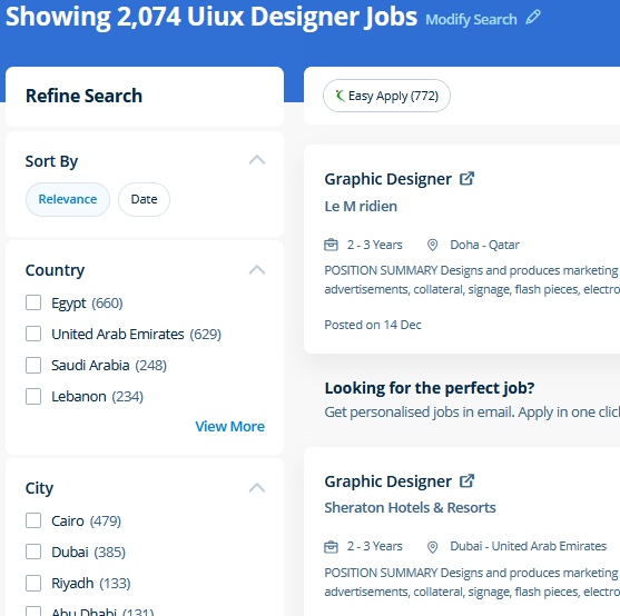 UI/UX Design internship jobs in Tengah