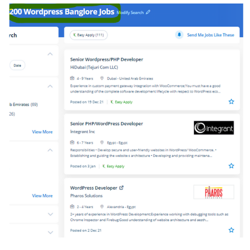 Wordpress internship jobs in Tampines